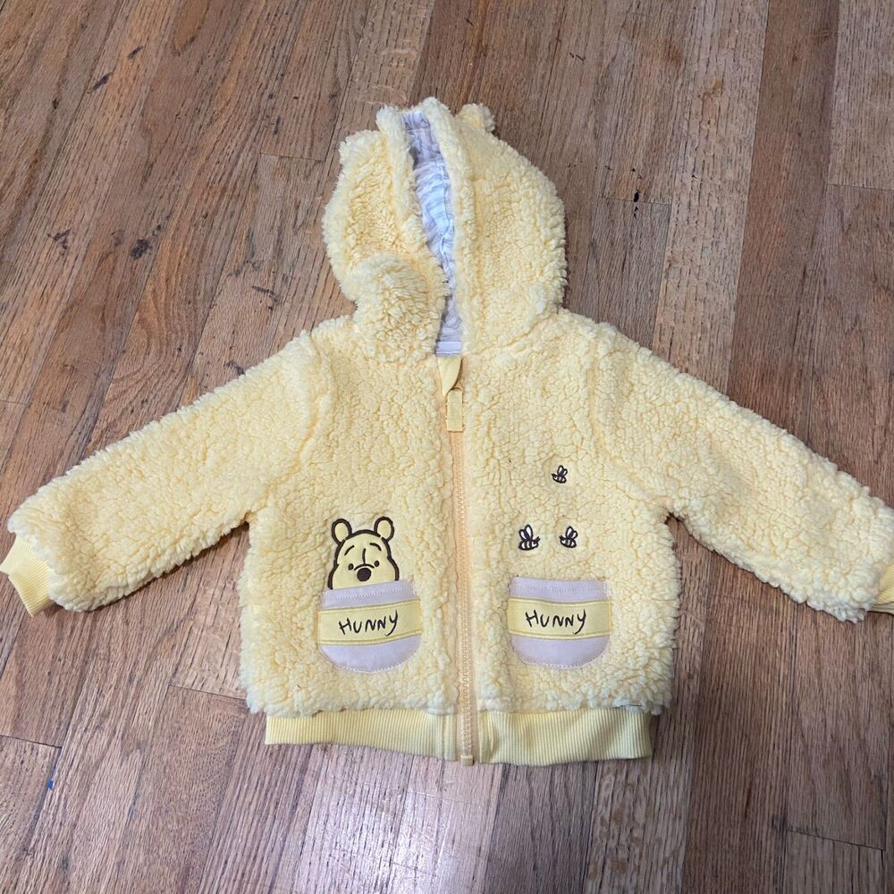 Little Sleepies Disney Winnie the Pooh Sherpa Fleece Hoodie 6-12M